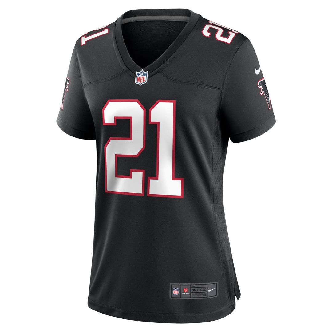 Deion Sanders Atlanta Falcons Women's Alternate Retired Player Jersey - Black