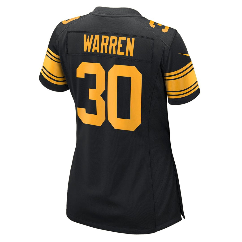 Jaylen Warren Pittsburgh Steelers Women's Alternate Jersey - Black