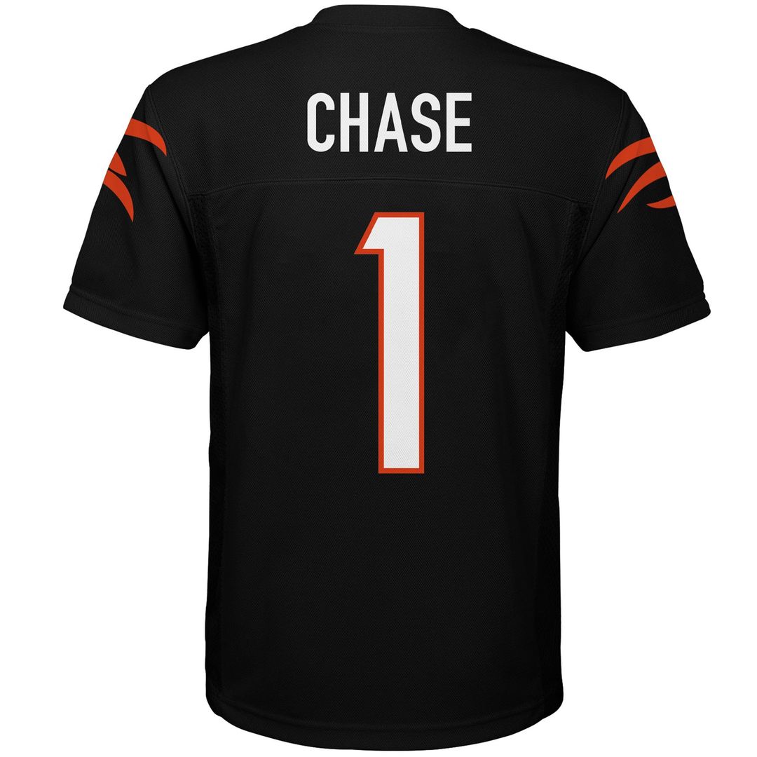 Ja'Marr Chase Cincinnati Bengals Youth Jersey - Black