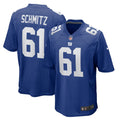 John Michael Schmitz New York Giants Team Jersey - Royal