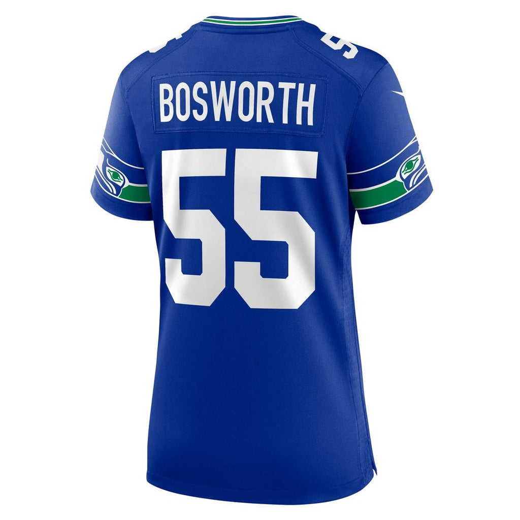 Brian Bosworth Seattle Seahawks Women's Throwback Retired Player Jersey - Royal