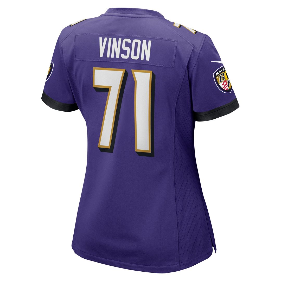 Carson Vinson Baltimore Ravens Women's Team Jersey - Purple