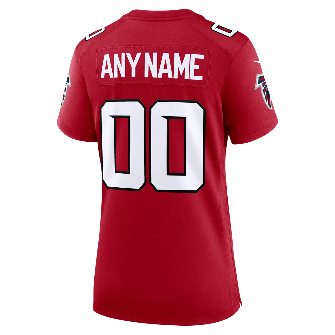Atlanta Falcons Women's Custom Jersey - Red