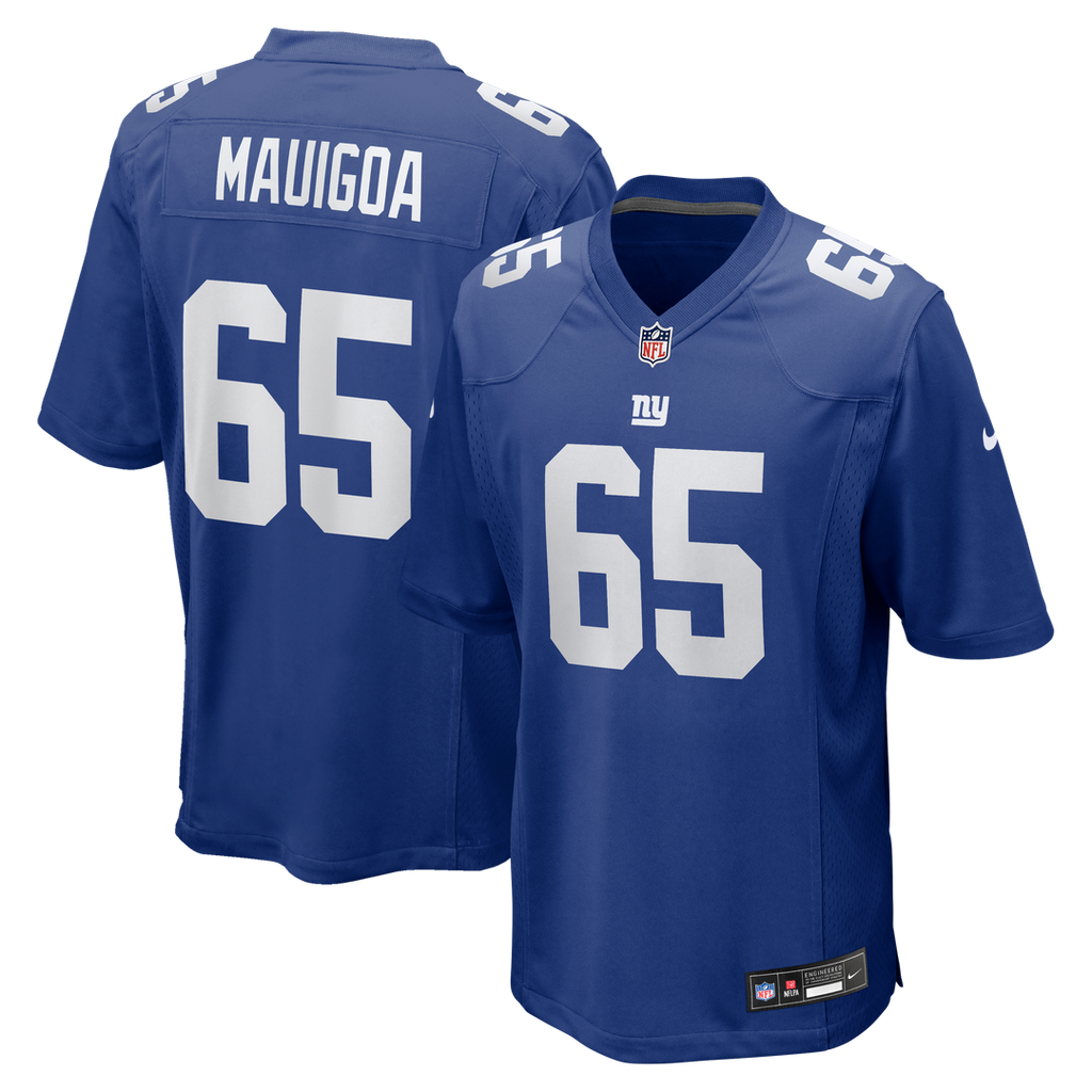 Francis Mauigoa New York Giants Team Jersey - Royal