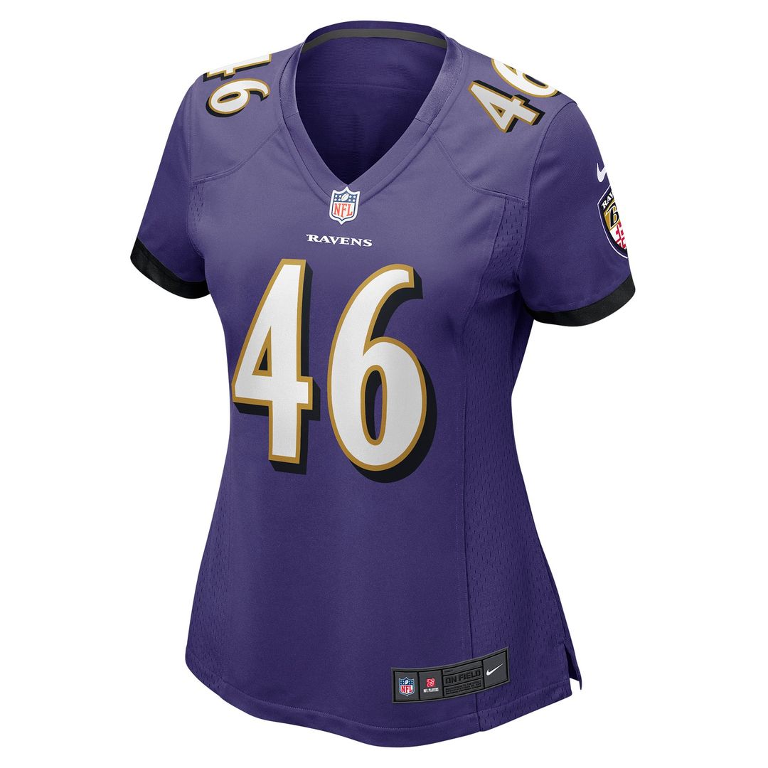 Nick Moore Baltimore Ravens Women's Jersey - Purple