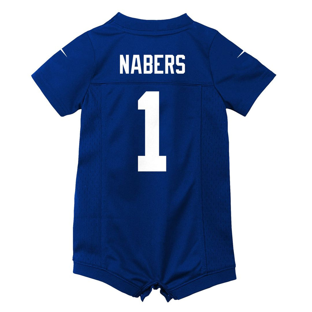 Malik Nabers New York Giants Newborn Romper Jersey - Royal