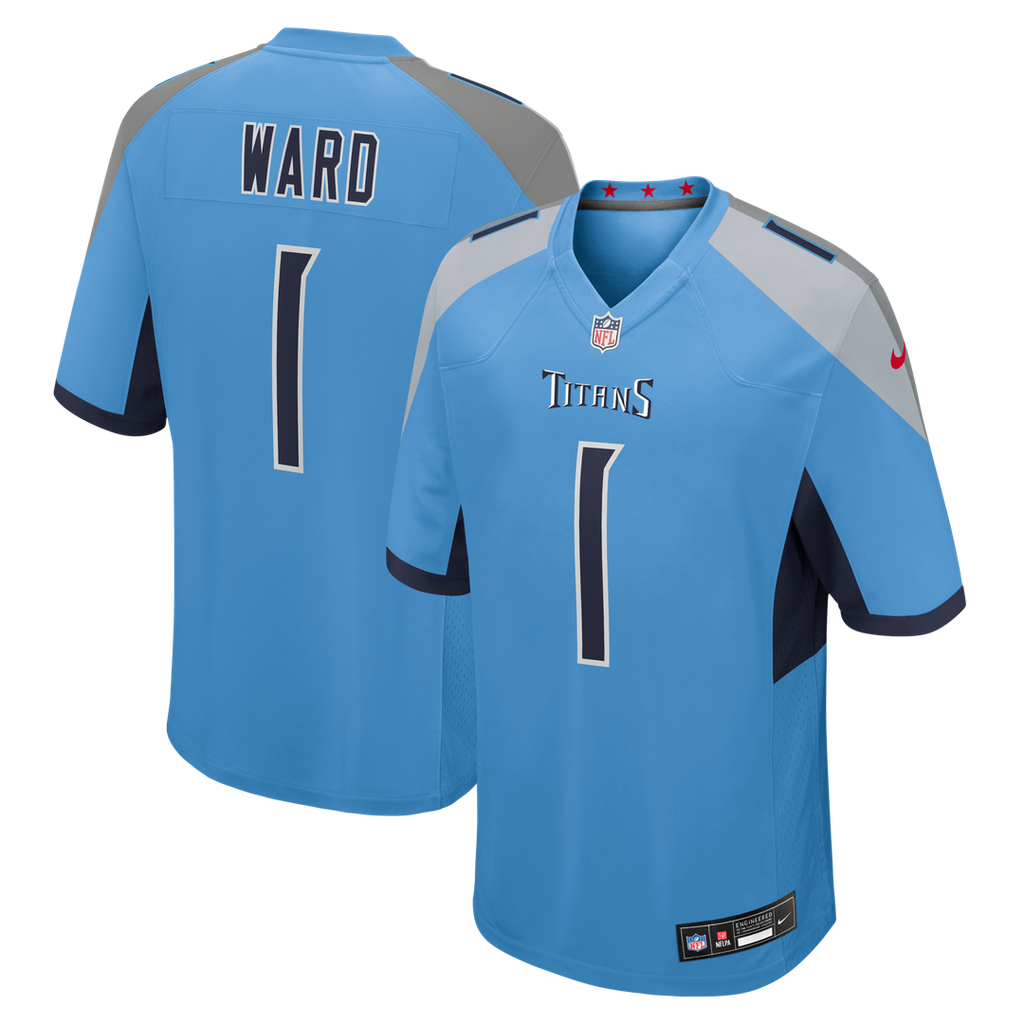 Cameron Ward Tennessee Titans Team Jersey - Light Blue