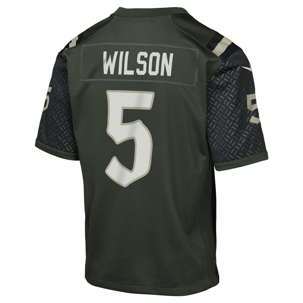 Garrett Wilson New York Jets Youth 2025 Rivalries Collection Jersey - Gotham Green
