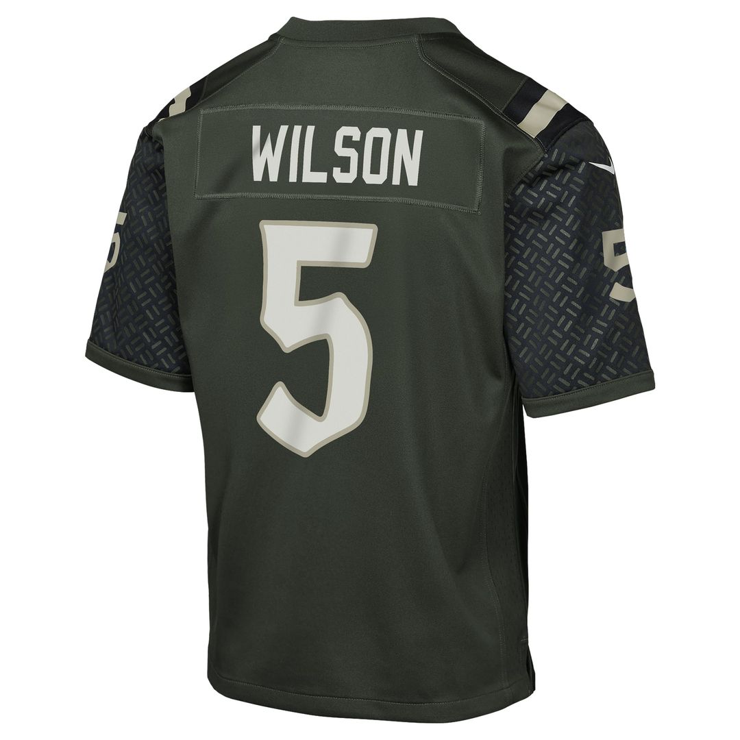 Garrett Wilson New York Jets Youth 2025 Rivalries Collection Jersey - Gotham Green