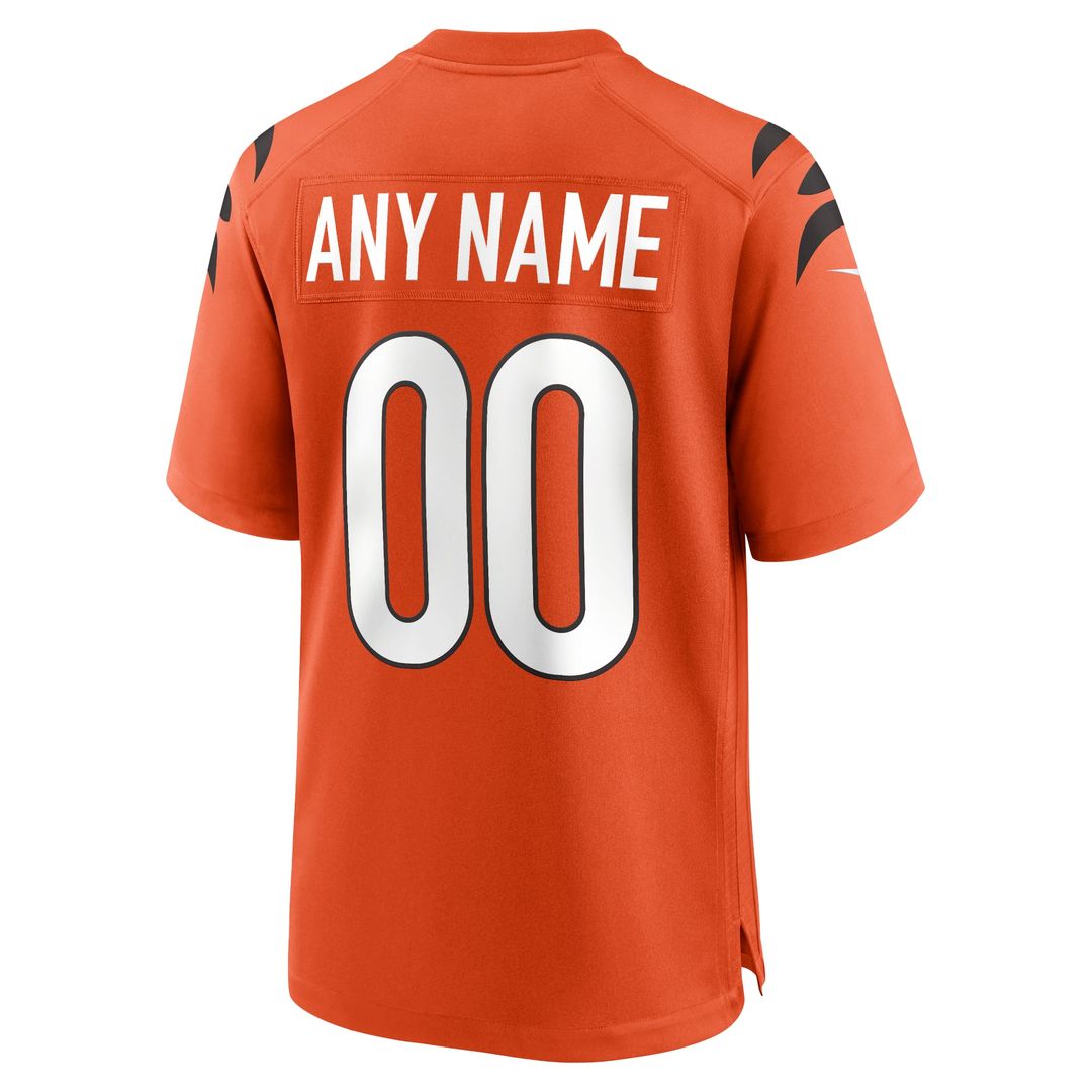 Cincinnati Bengals Game Custom Jersey - Black