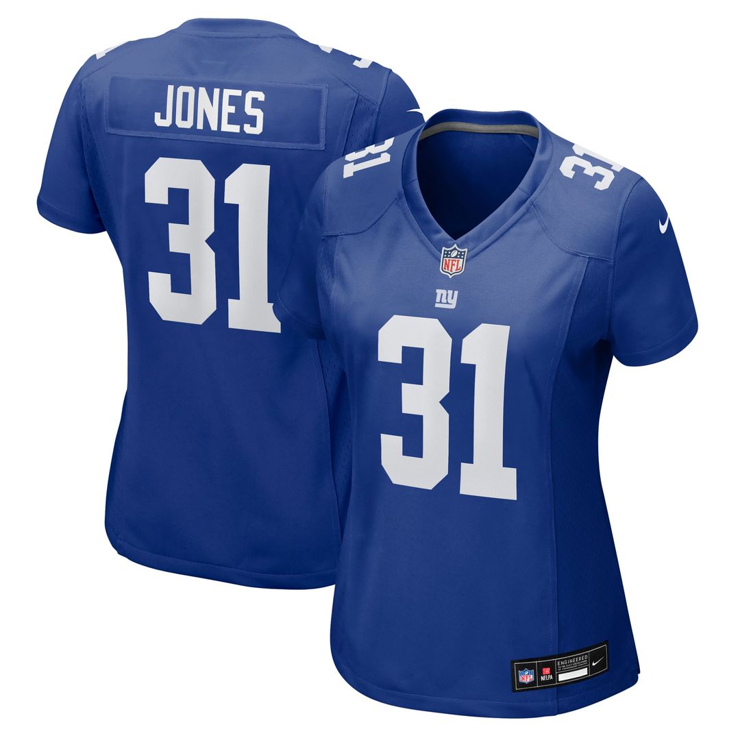 Nic Jones New York Giants Women's Team Jersey - Royal