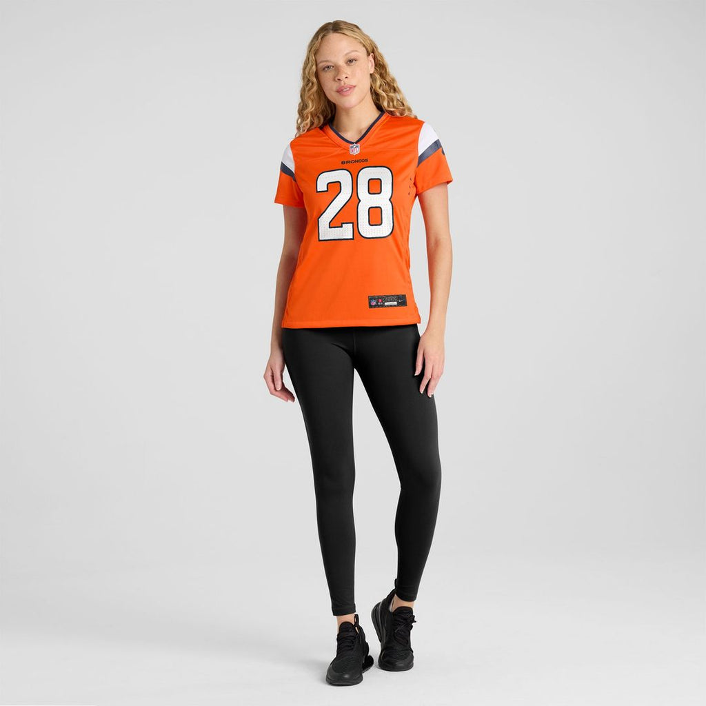 Tyler Badie Denver Broncos Women's Team Jersey - Orange
