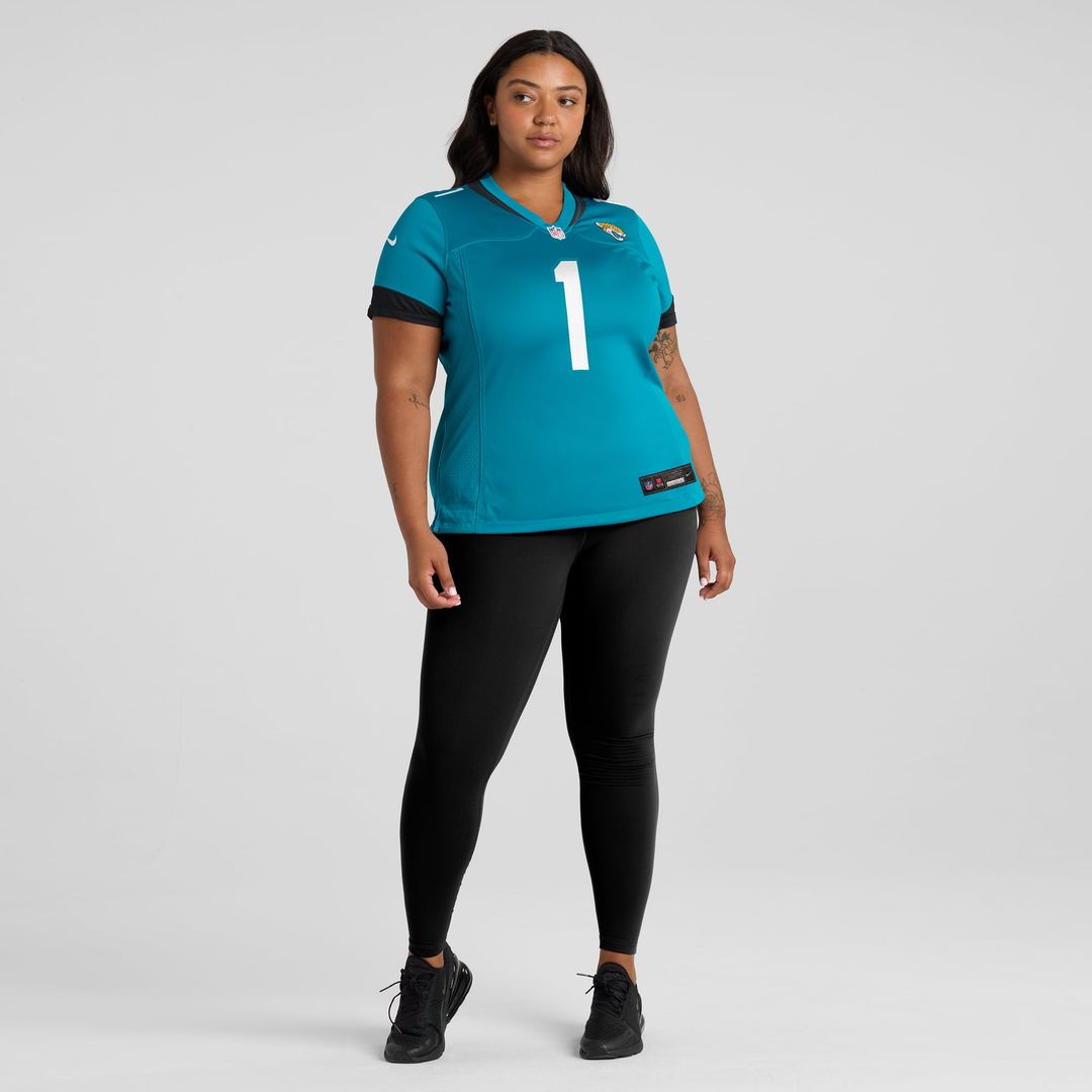 Number 1 Mom Jacksonville Jaguars Women's Jersey - Teal
