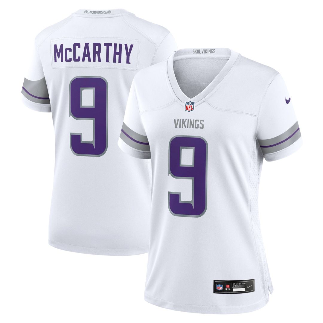 J.J. McCarthy Minnesota Vikings Women's Player Jersey - Purple