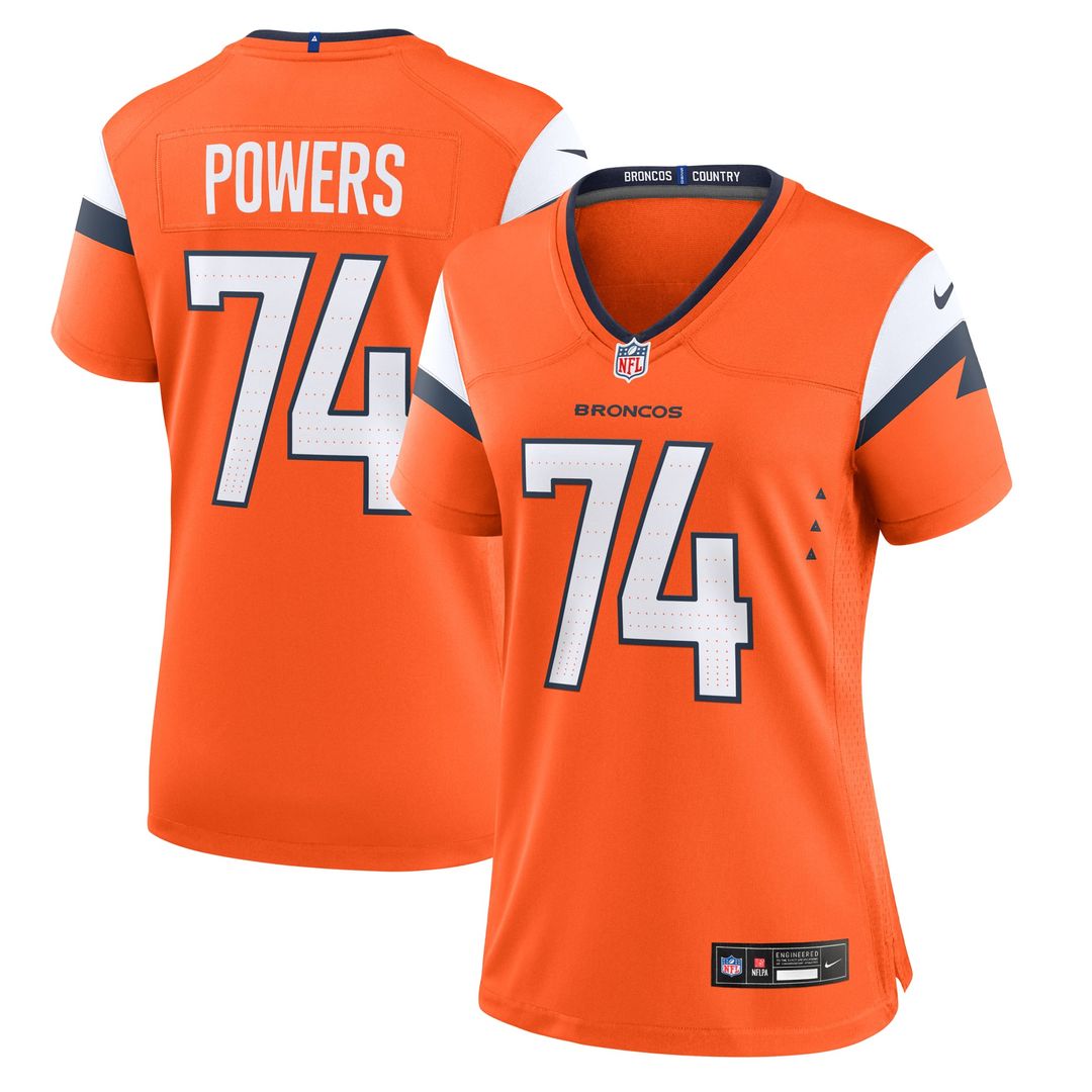 Ben Powers Denver Broncos Women's Team Jersey - Orange