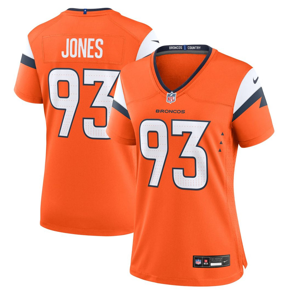D.J. Jones Denver Broncos Women's Team Jersey - Orange