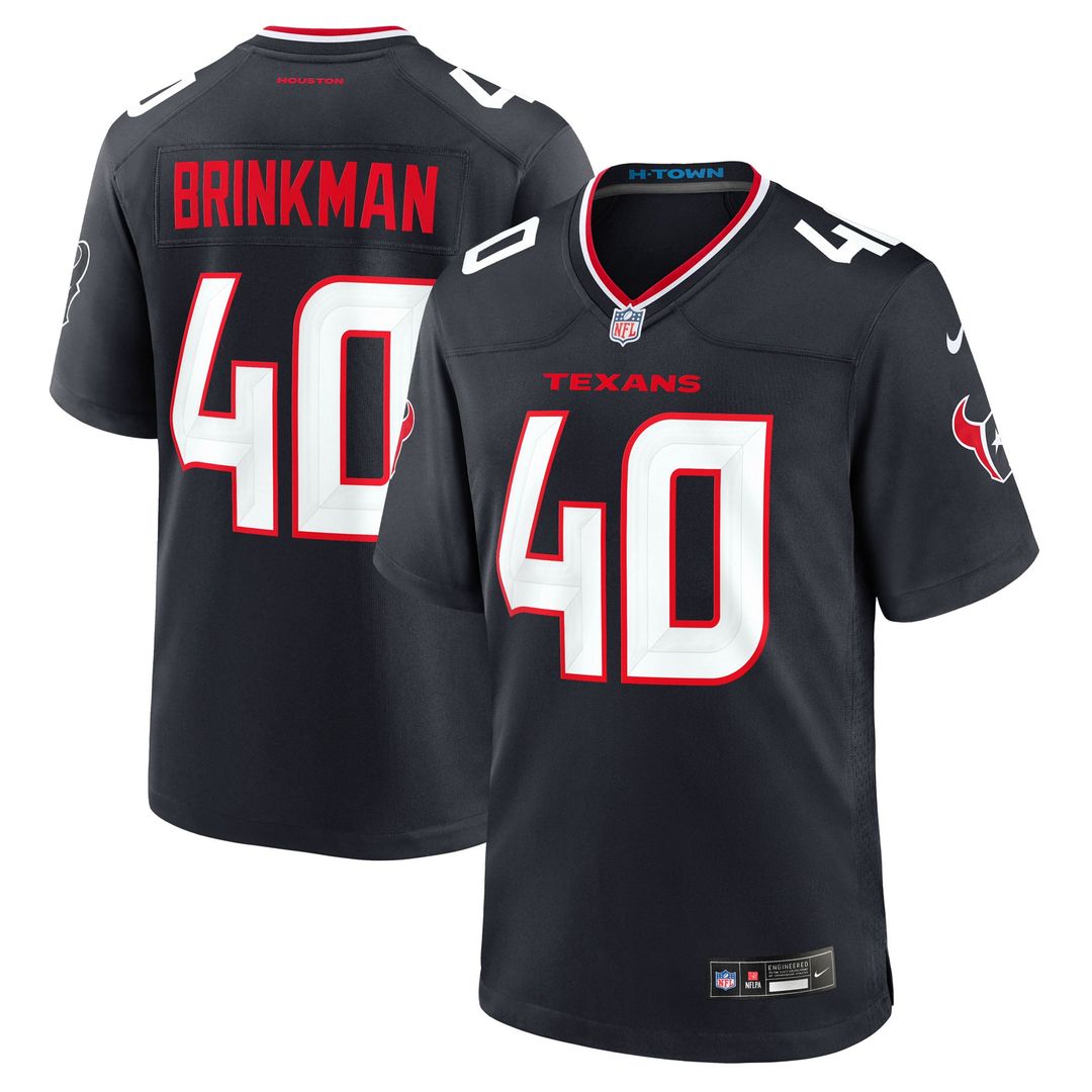 Austin Brinkman Houston Texans Team Jersey - Navy