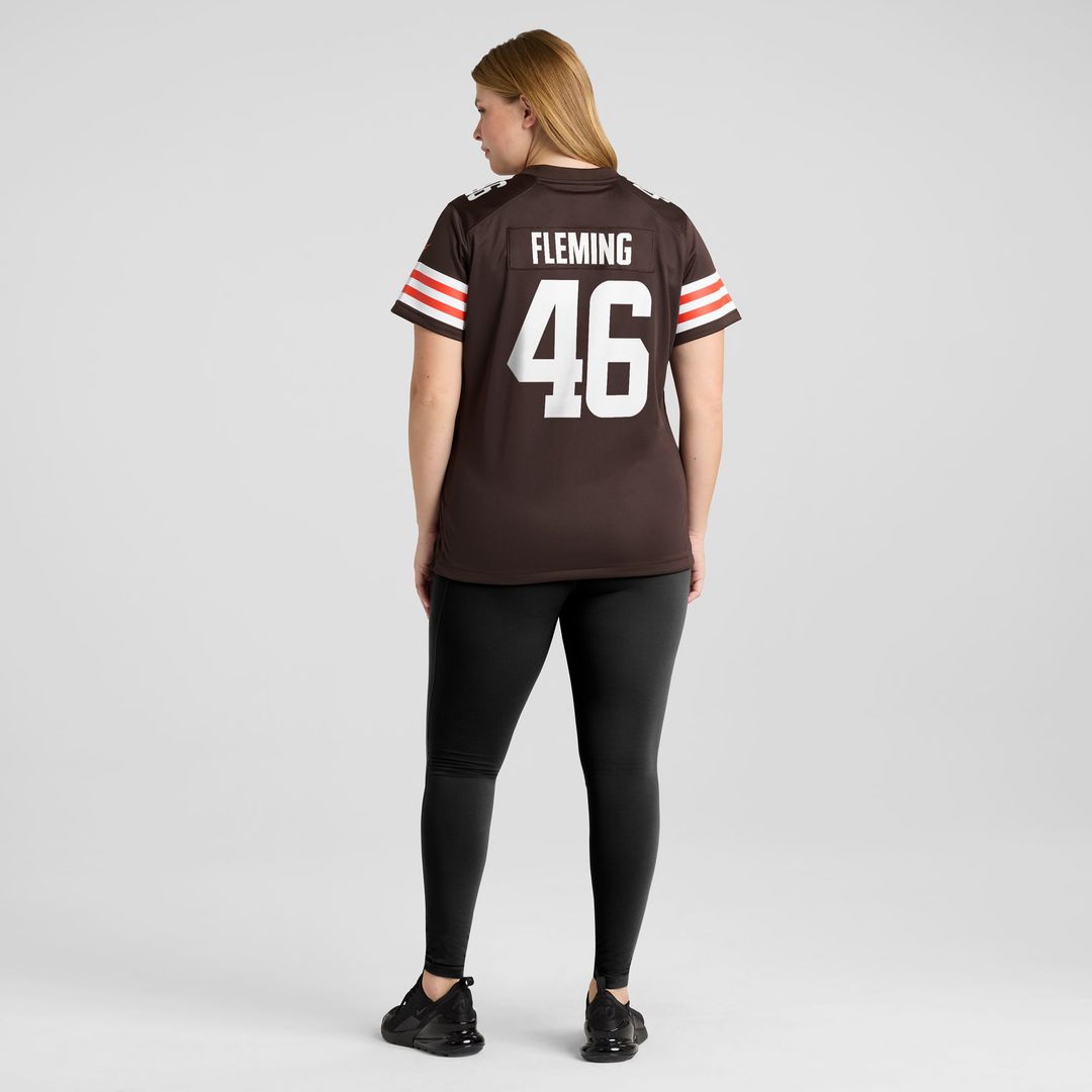 Don Fleming Cleveland Browns Women's Retired Player Jersey - Brown