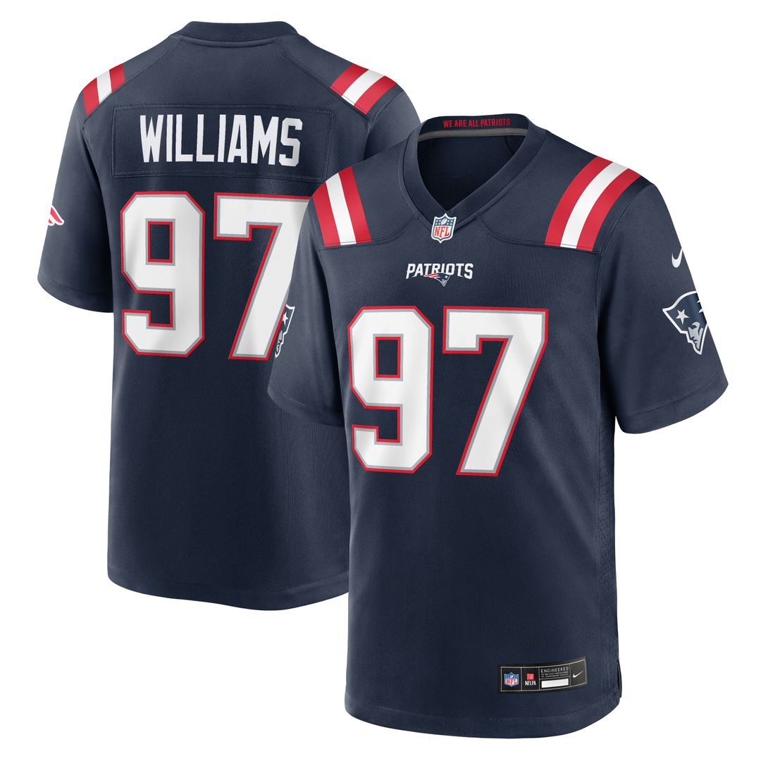 Milton Williams New England Patriots Team Jersey - Navy