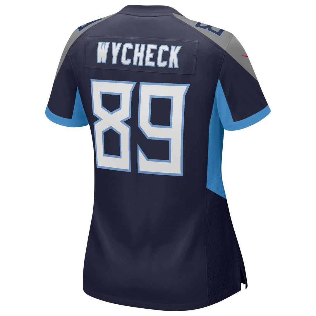 Frank Wycheck Tennessee Titans Women's Game Retired Player Jersey - Navy
