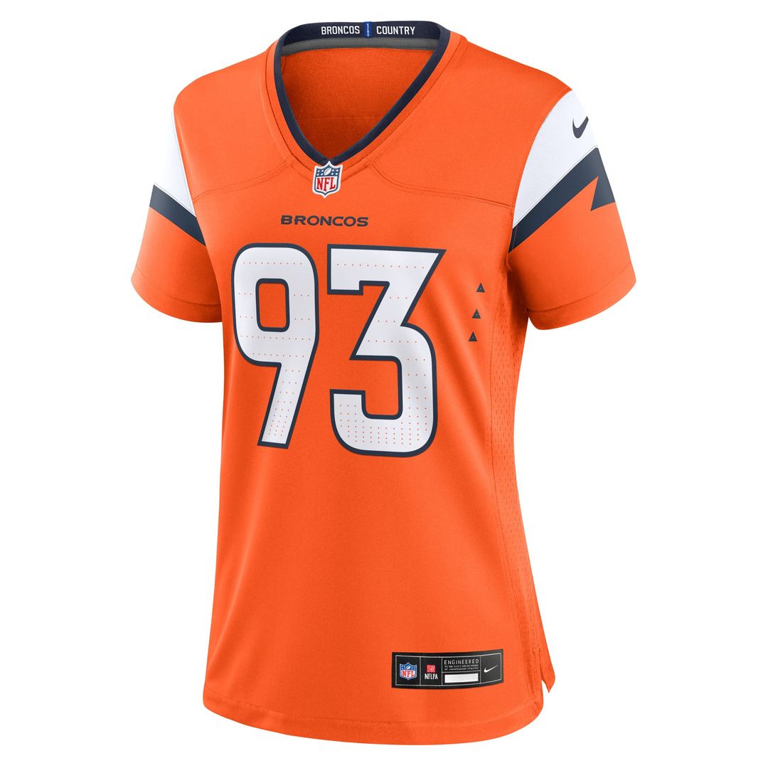 D.J. Jones Denver Broncos Women's Team Jersey - Orange