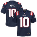 Drake Maye New England Patriots Youth Jersey - Navy