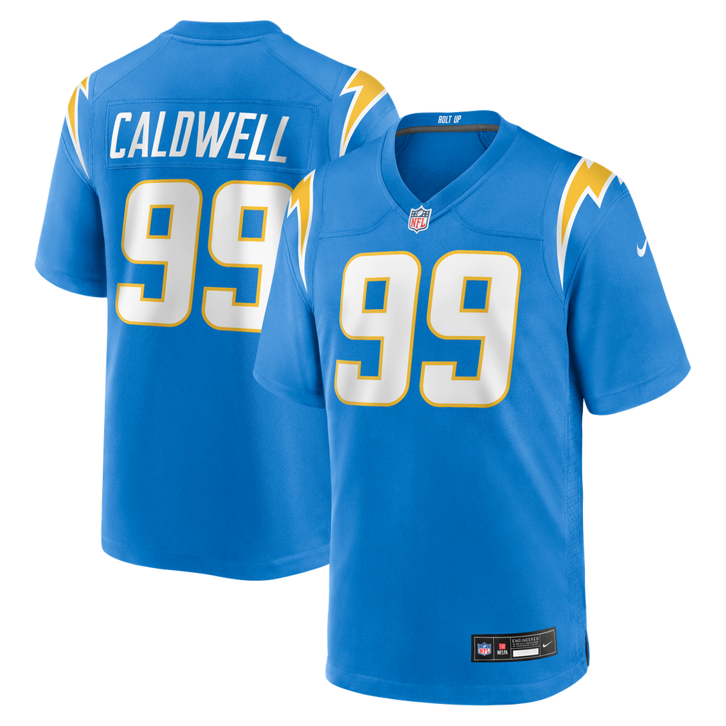 Jamaree Caldwell Los Angeles Chargers Team Jersey - Powder Blue