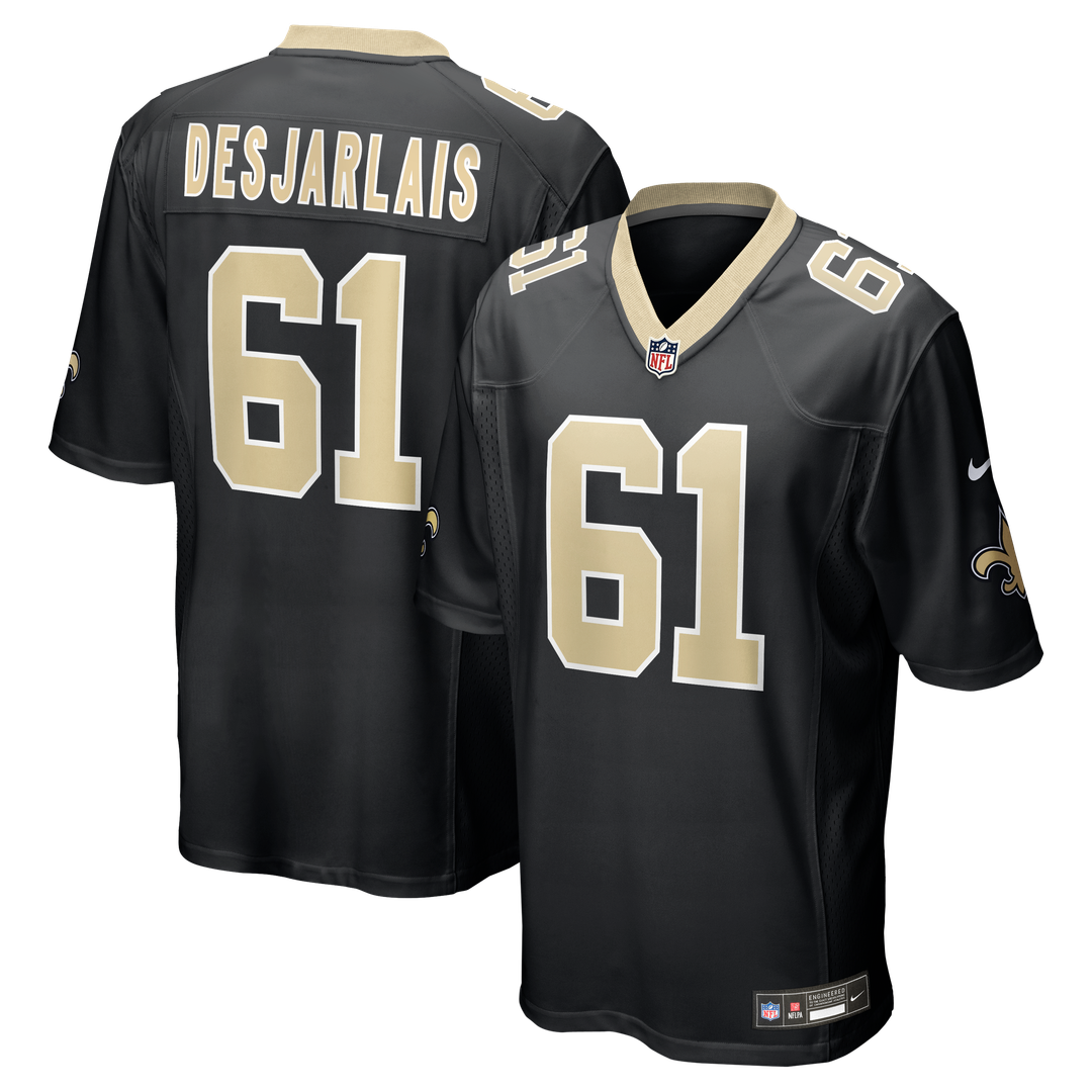 Drew Desjarlais New Orleans Saints Jersey - Black