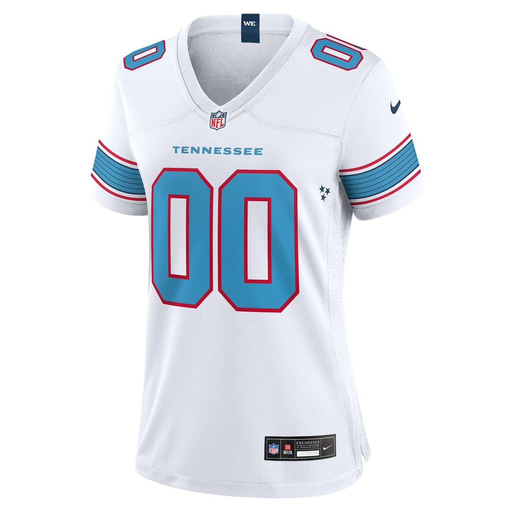 Tennessee Titans Women's Game Custom Jersey - White