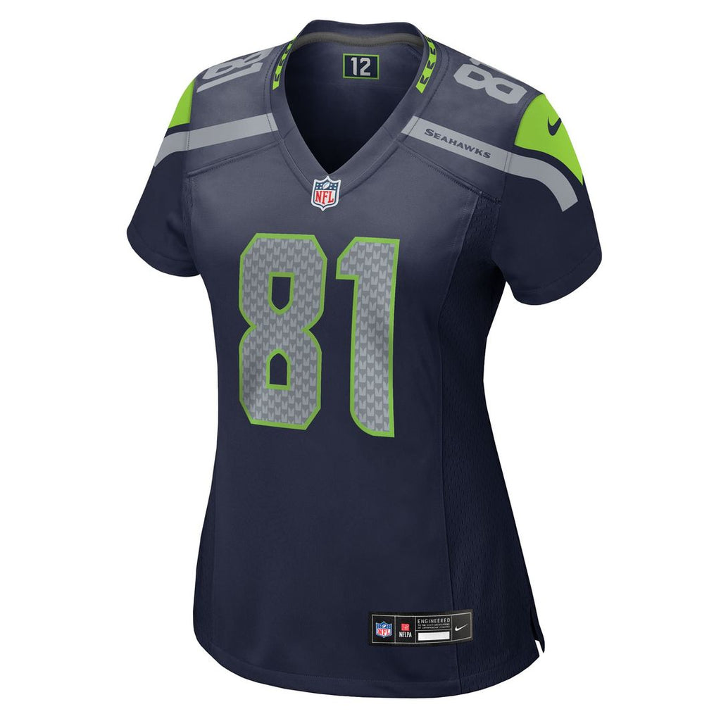 Eric Saubert Seattle Seahawks Women's Team Jersey - College Navy