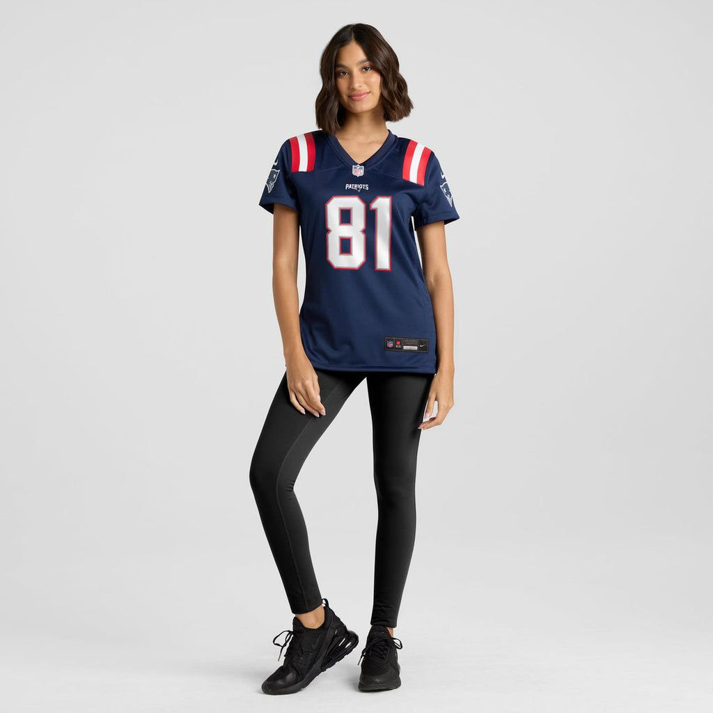 Randy Moss New England Patriots Women's Game Retired Player Jersey - Navy