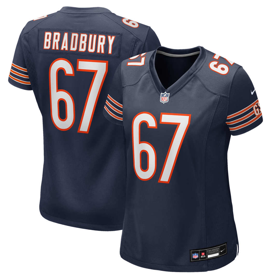 Garrett Bradbury Chicago Bears Women's Team Jersey - Navy
