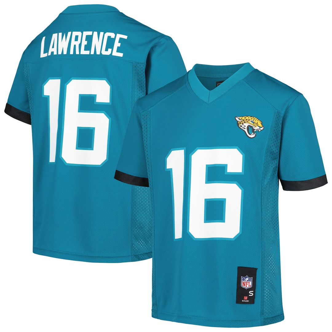 Trevor Lawrence Jacksonville Jaguars Youth Jersey - Teal