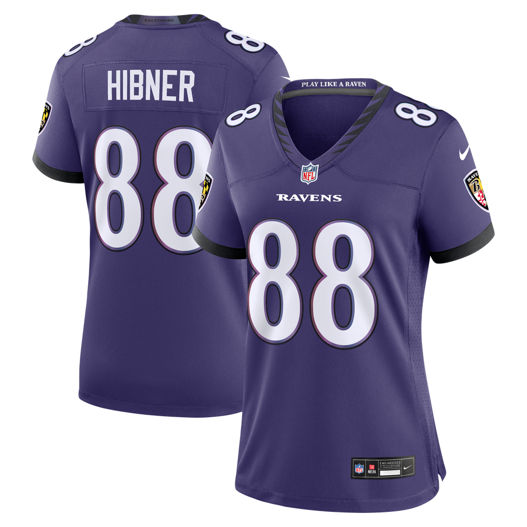 Matthew Hibner Baltimore Ravens Women's Team Jersey - Purple