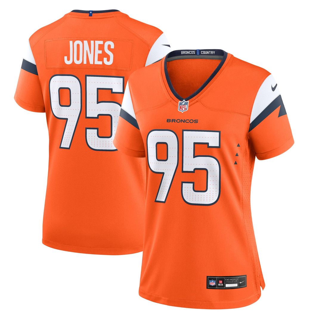 Sai'vion Jones Denver Broncos Women's Team Jersey - Orange