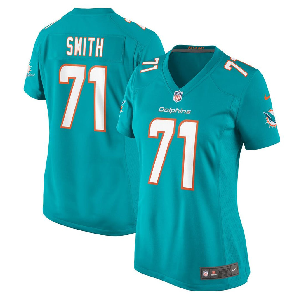 Kion Smith Miami Dolphins Women's Jersey - Aqua