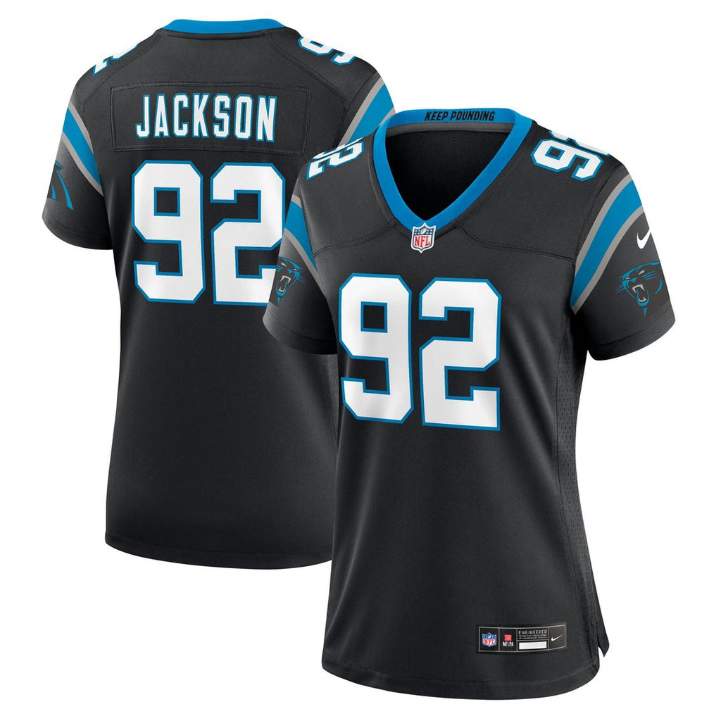 Cam Jackson Carolina Panthers Women's Team Jersey - Black
