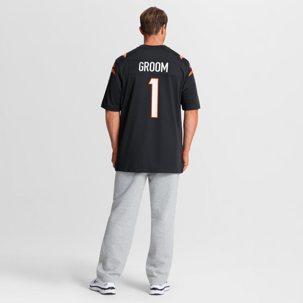 Number 1 Groom Cincinnati Bengals Jersey - Black
