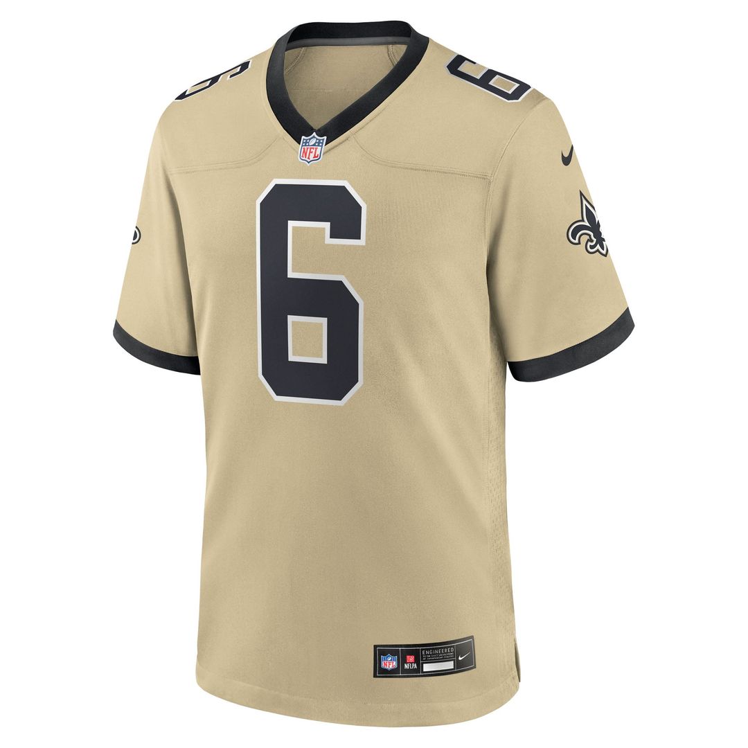 Tyler Shough New Orleans Saints Jersey - Black