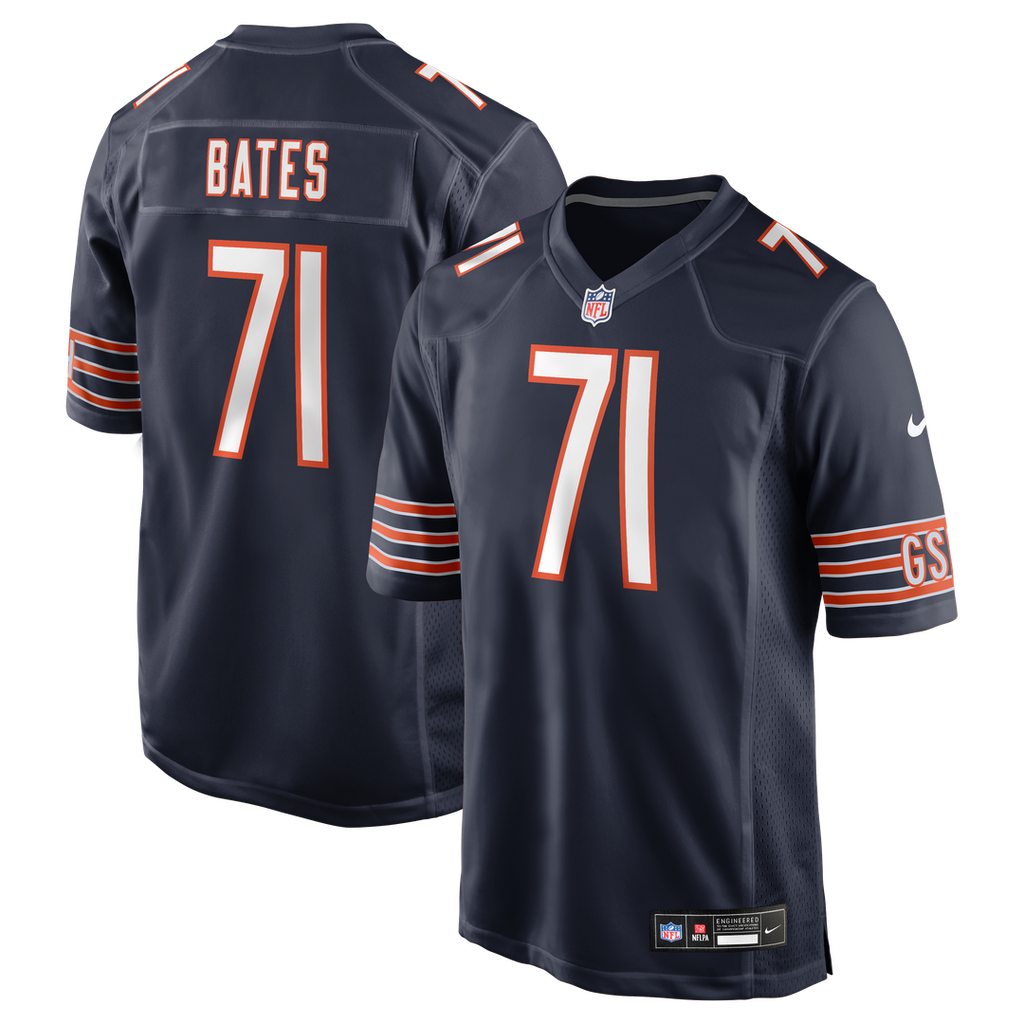 Ryan Bates Chicago Bears Jersey - Navy
