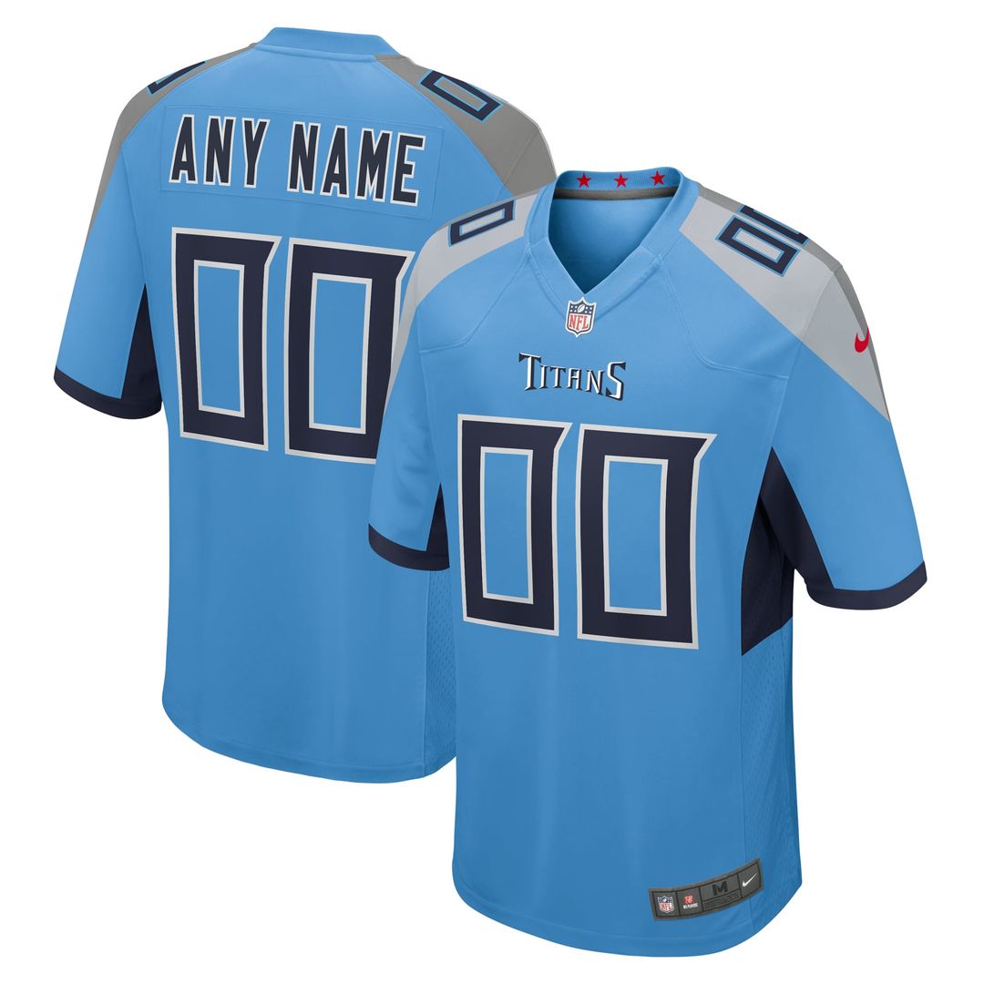 Tennessee Titans Alternate Custom Jersey - Light Blue