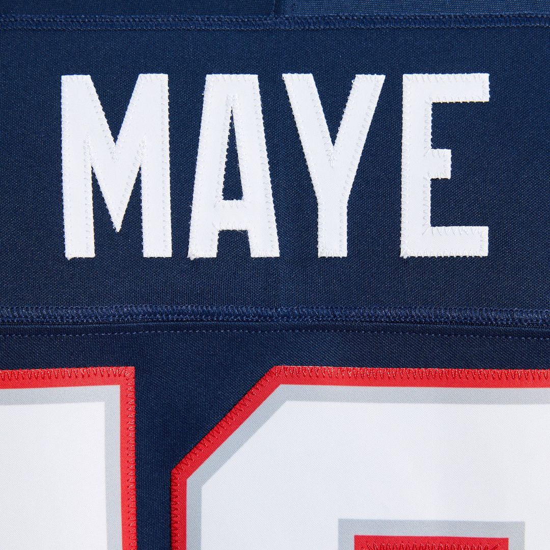 Drake Maye New England Patriots Team Stitched Jersey - Navy