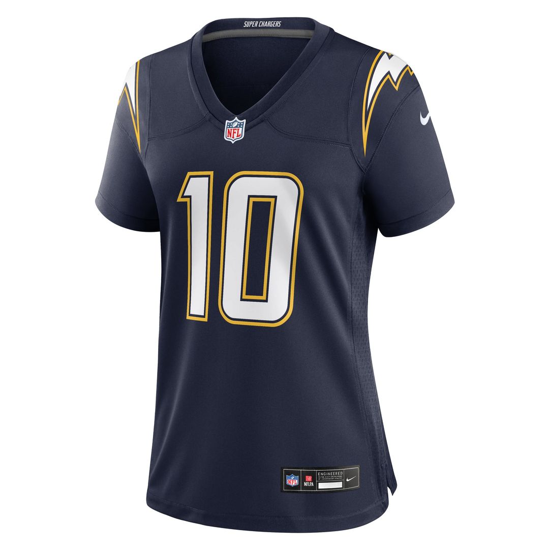 Justin Herbert Los Angeles Chargers Women's Alternate Super Chargers Jersey - Navy
