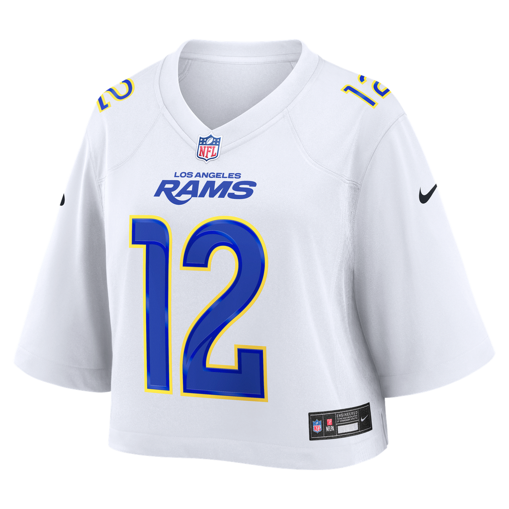 Puka Nacua Los Angeles Rams Women's Cropped Fashion Jersey - White