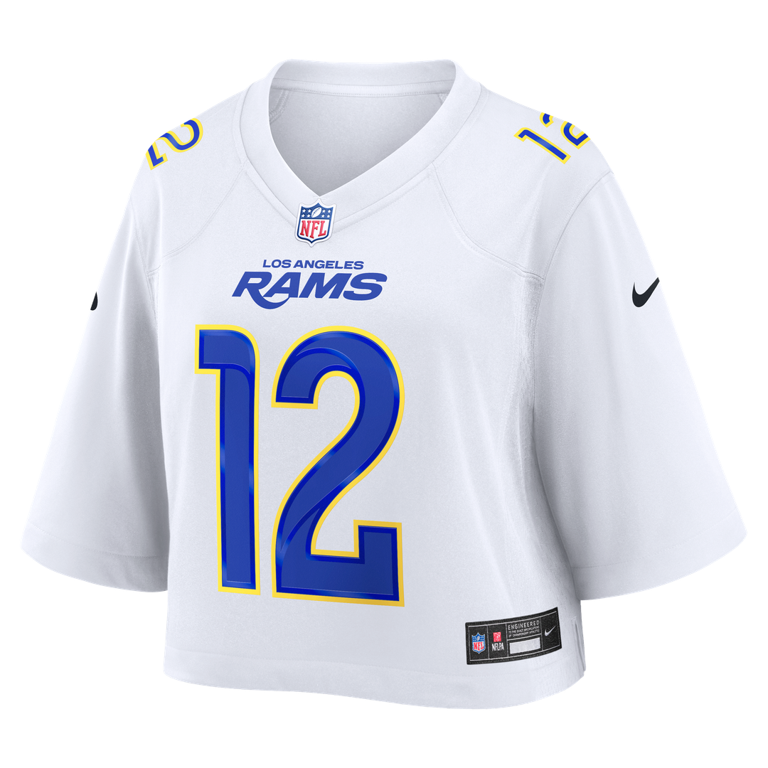Puka Nacua Los Angeles Rams Women's Cropped Fashion Jersey - White