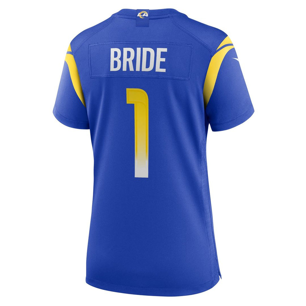Number 1 Bride Los Angeles Rams Women's Jersey - Royal
