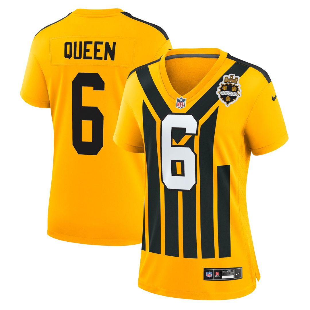 Patrick Queen Pittsburgh Steelers Women's Alternate 1933 Throwback Jersey - Gold