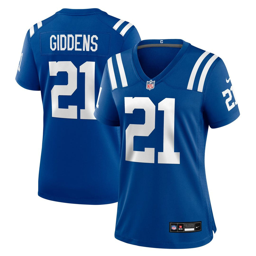 DJ Giddens Indianapolis Colts Women's Team Jersey - Royal