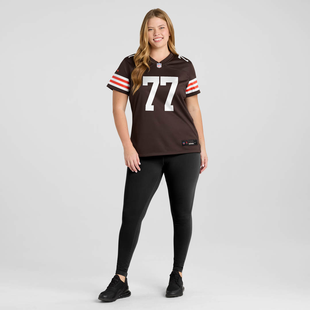Zion Johnson Cleveland Browns Women's Team Jersey - Brown