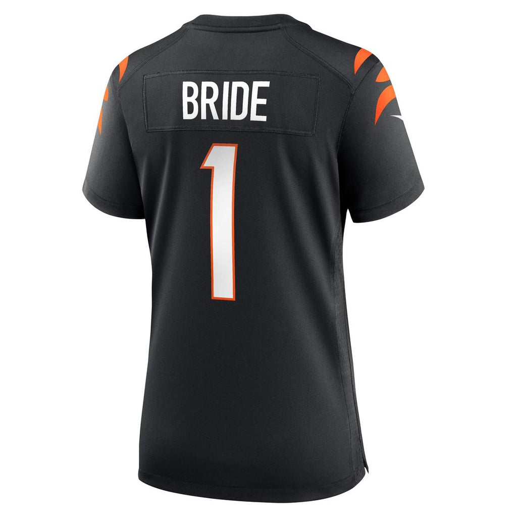 Number 1 Bride Cincinnati Bengals Women's Jersey - Black